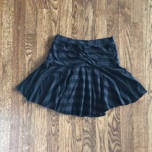 Ella Miss striped black/grey mini skirt xs